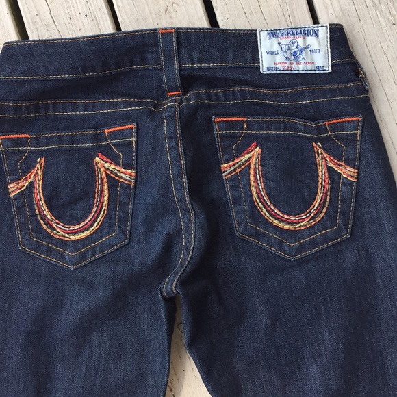 True religion dark wash skinny jeans size 27 - Picture 7 of 8